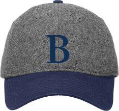 New Era Melton Wool Cap, Graphite/Navy